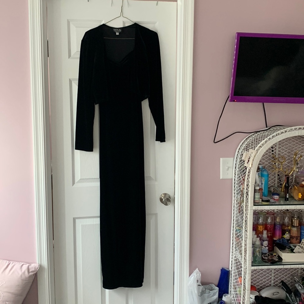 Black simple dress Onyx Nite